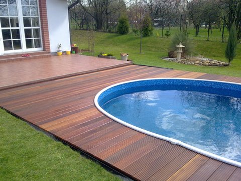 Parquet massaranduba: per esterni, decking legno esotico Pavimento galleggiante da esterno