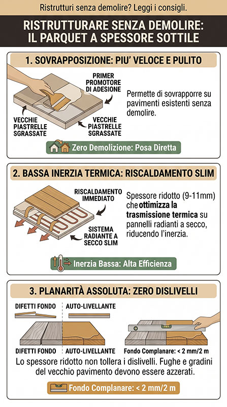 Infografica sulla ristrutturazione senza demolire