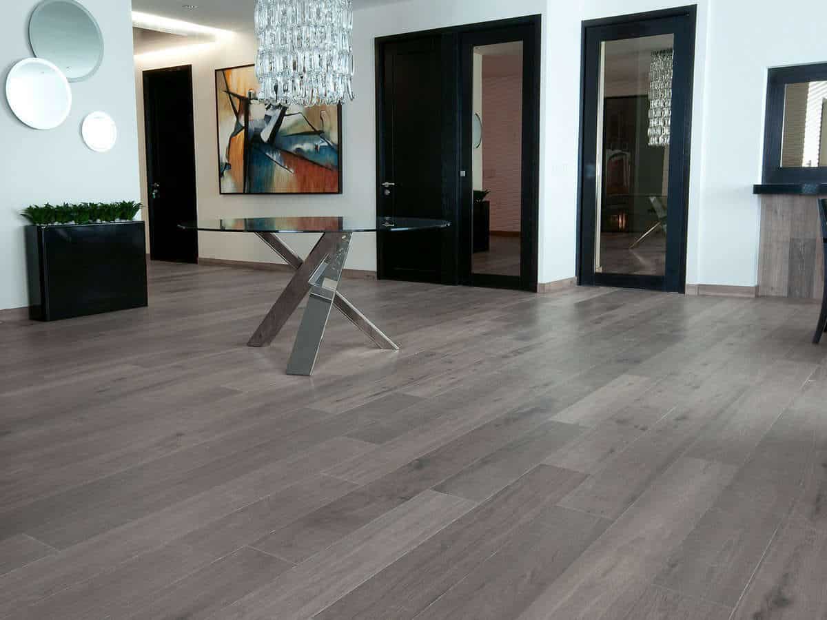 Prefinished Grey Antique Oak Flooring wide plank 15mm