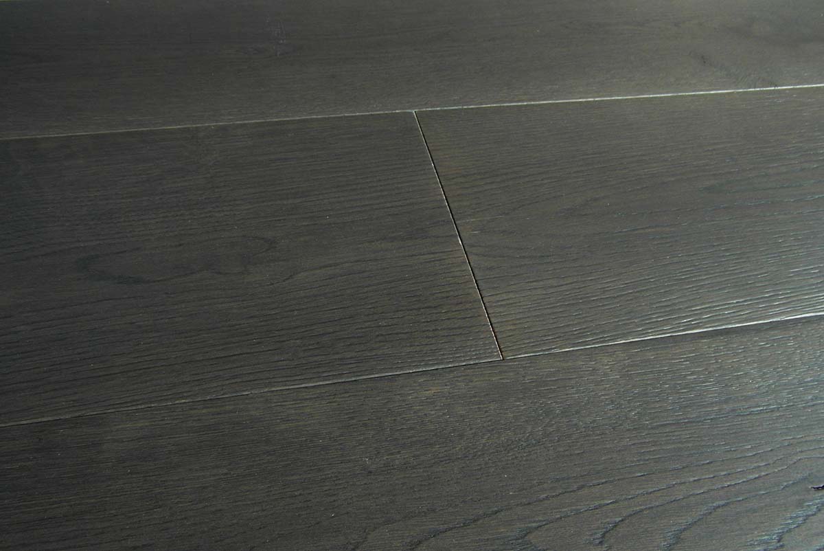 Engineered Dark Grey Oak Flooring: prefinished Italy 4mm