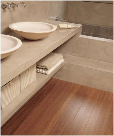 Parquet en el baño