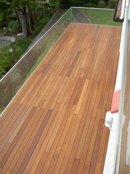 Parquet esterno 28x145x4000 mm decking pavimento in legno antiscivolo 