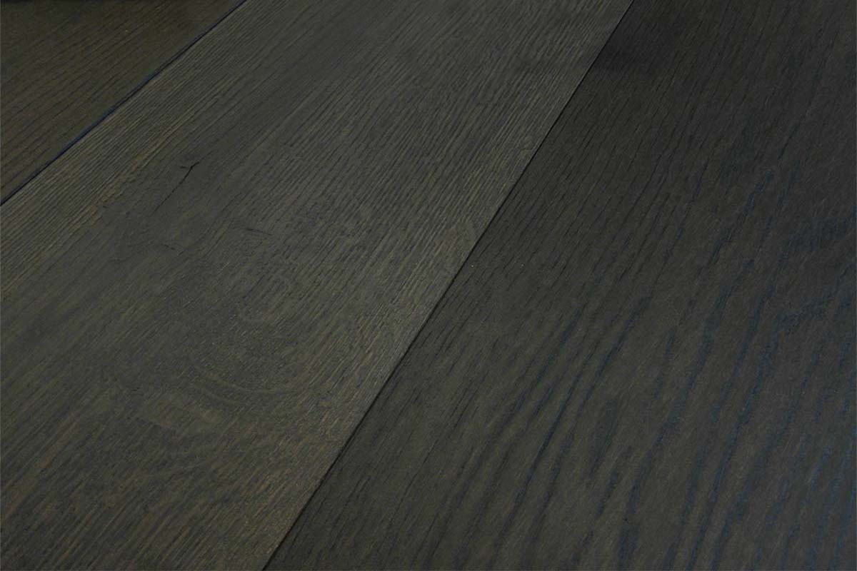 Parquet rovere grigio scuro: spazzolato prefinito italia Parquet grigio scuro
