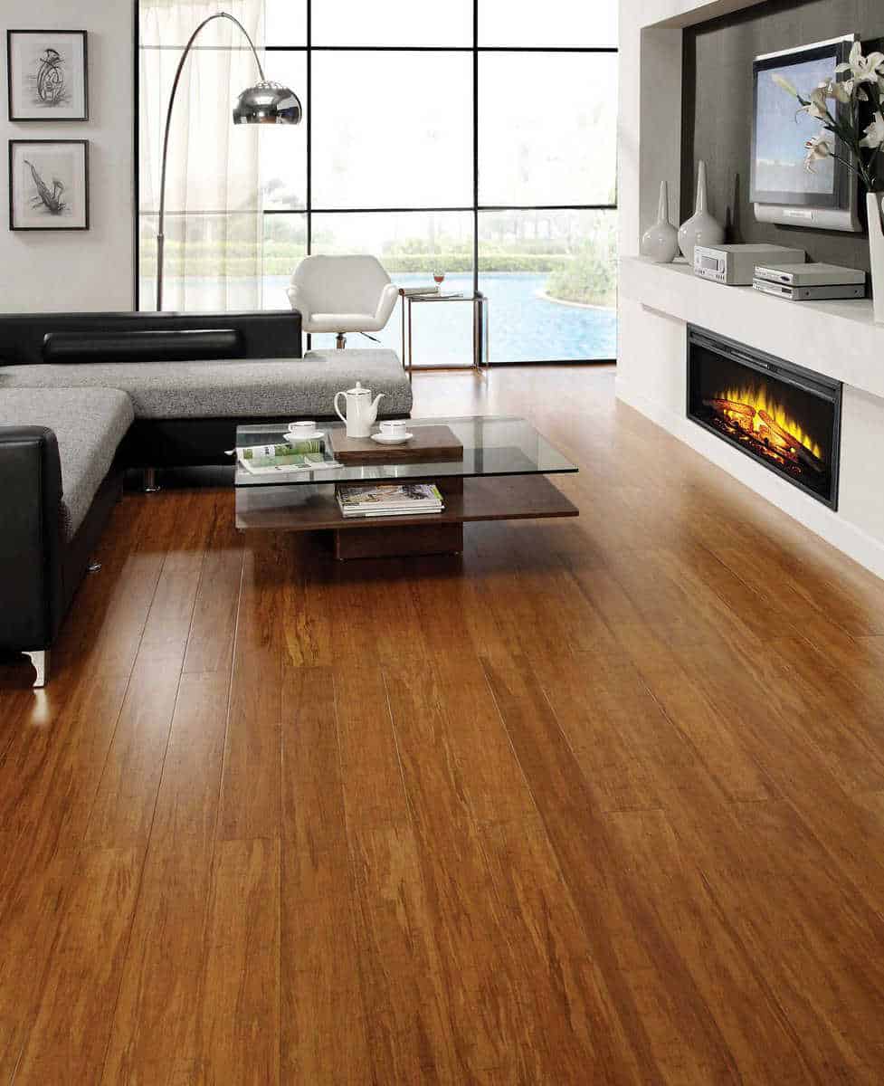 Carbonized Strand Bamboo Flooring Prefinished Wide Plank