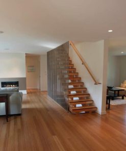 Vertical carbonized bamboo flooring 1