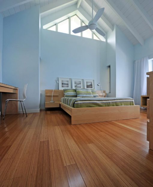Vertical carbonized bamboo flooring 2