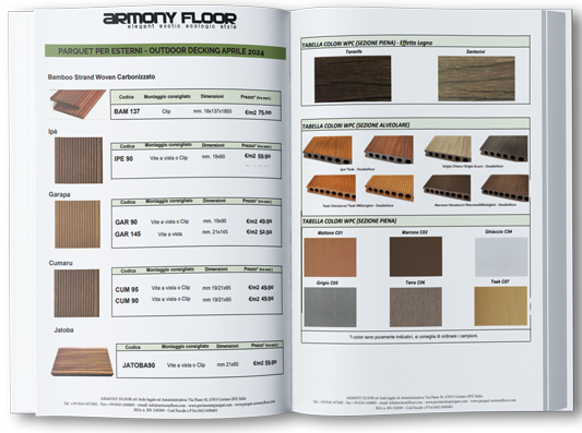 listino prezzi parquet esterni