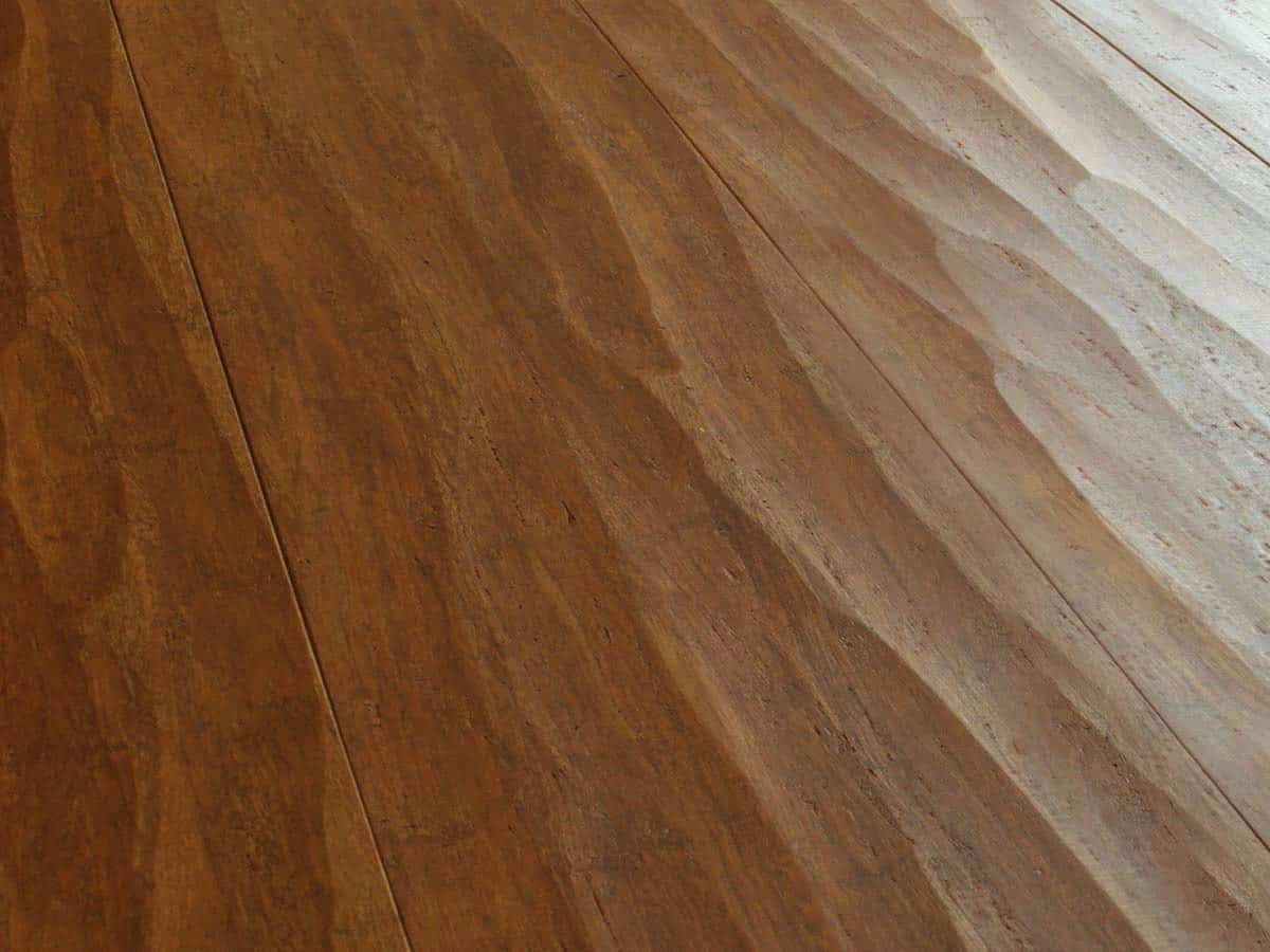 Engineered strand woven bamboo flooring: walnut wide plank Parquet piallato a mano
