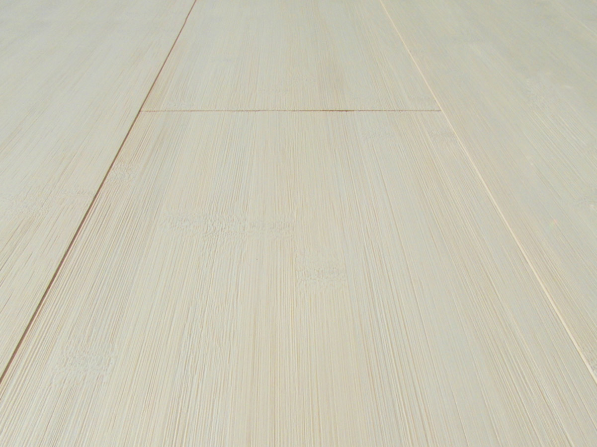 2 Ply Bamboo Flooring Horizontal White Bleached Italian