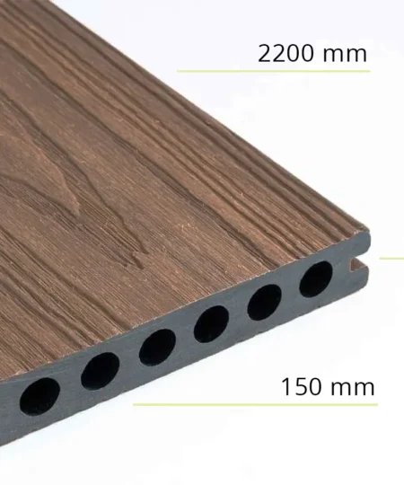 legno composito wpc per esterni decking wpc alveolare 19