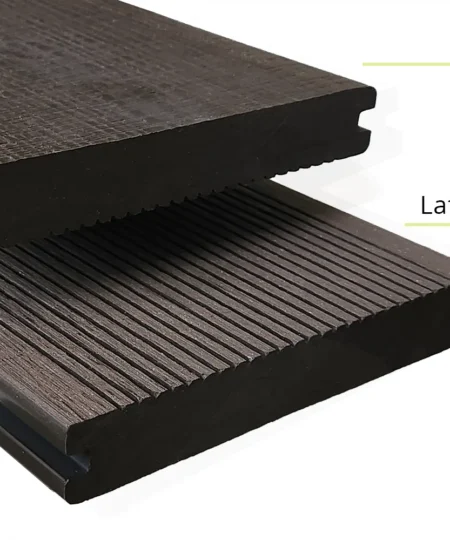 legno wpc brown per esterno doghe decking wpc pieno 08