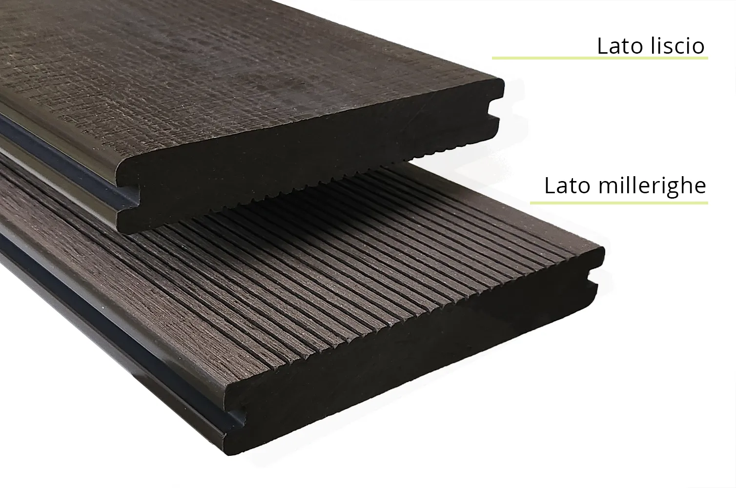 legno wpc brown per esterno doghe decking wpc pieno 08