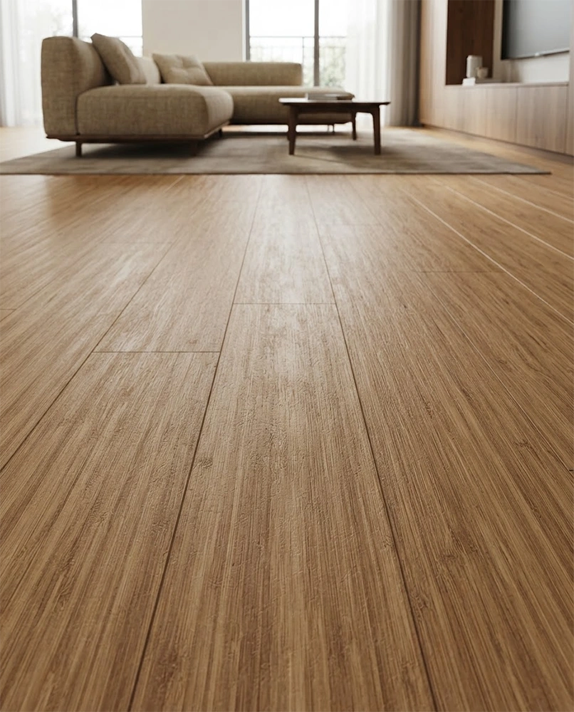 parquet bamboo carbonizzato verticale listone super spazzolato 02