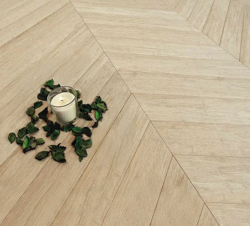 parquet bamboo spina francese 45 strand woven naturalizzato venatura classica listone prefinito con supporto 01