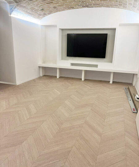 parquet bamboo spina francese 45 strand woven naturalizzato venatura classica listone prefinito con supporto 02