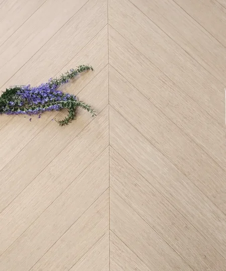 parquet bamboo spina francese 45 strand woven naturalizzato venatura classica listone prefinito con supporto 06