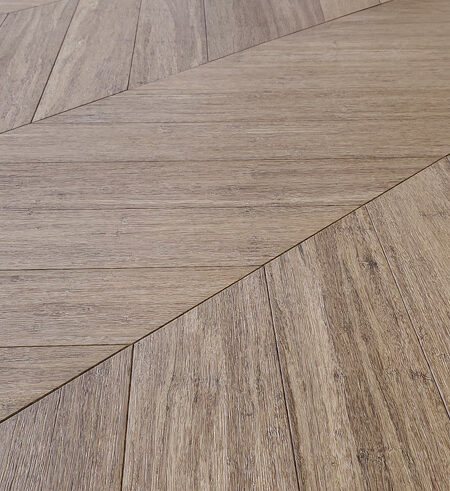 parquet bamboo spina francese 45 strand woven thermo venatura classica listone prefinito con supporto 03