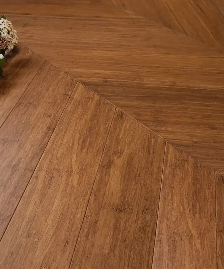 parquet bamboo spina francese strand woven carbonizzato liscio listone prefinito con supporto 04