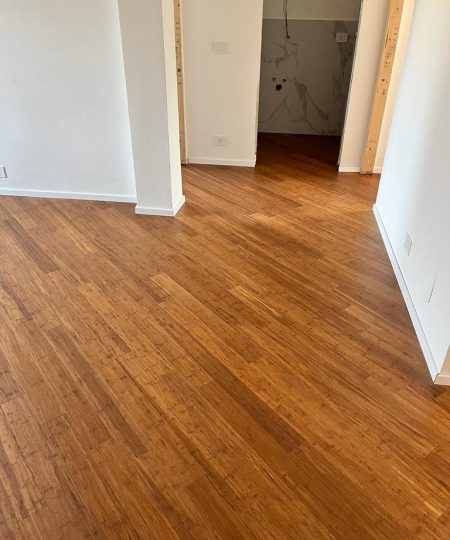 parquet bamboo strand woven carbonizzato listone prefinito 24