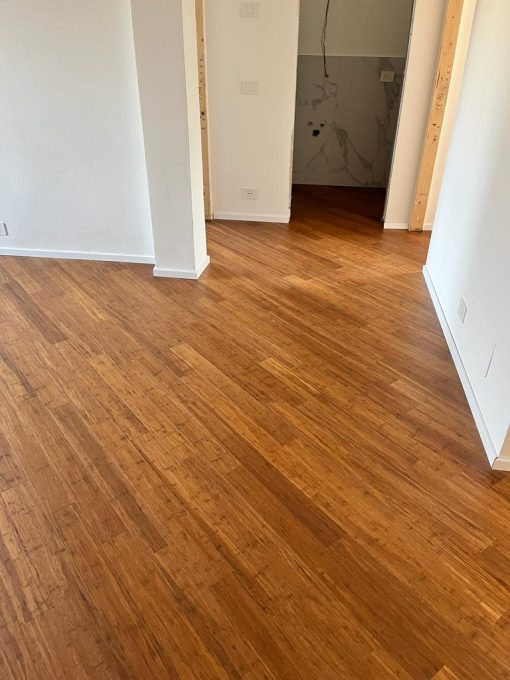 parquet bamboo strand woven carbonizzato listone prefinito 24