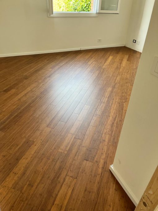 parquet bamboo strand woven carbonizzato listone prefinito 25