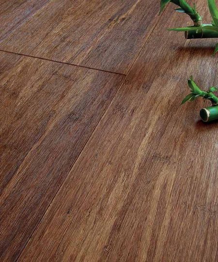 Parquet in Bamboo carbonizzato tecnica Yakisugi