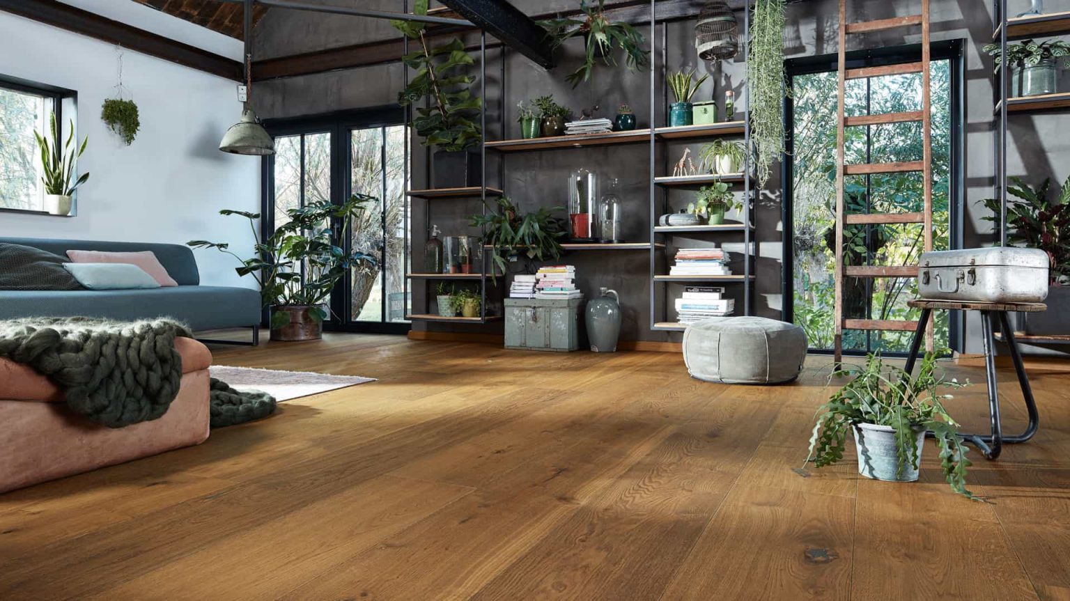 Parquet Rovere Anticato Maxiplancia Prefinito Spazzolato