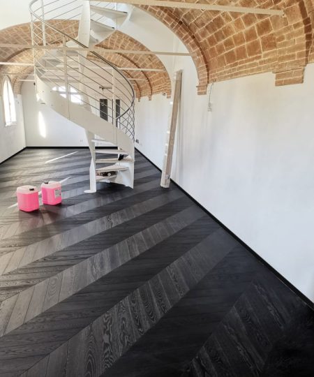 parquet rovere artigianale spina francese 10