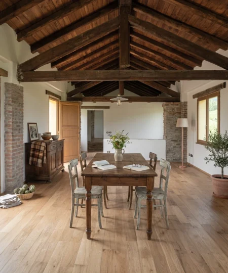 parquet rovere naturale con nodi plancia 29