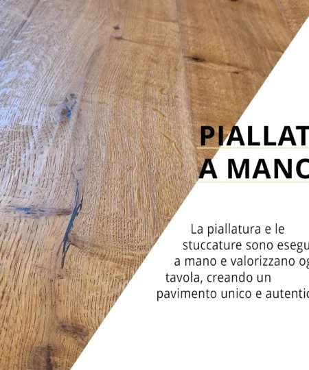 parquet rovere piallato a mano con spaccature a contrasto maxiplancia anticato smoked verniciato per riscaldamento a pavimento 04