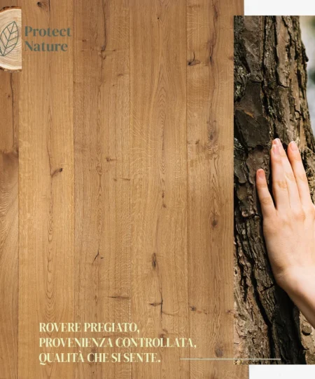 parquet rovere piallato a mano con spaccature a contrasto maxiplancia anticato smoked verniciato per riscaldamento a pavimento 07