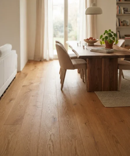 pavimento parquet rovere anticato ambra con nodi maxiplancia spazzolato sottile per riscaldamento a pavimento 00