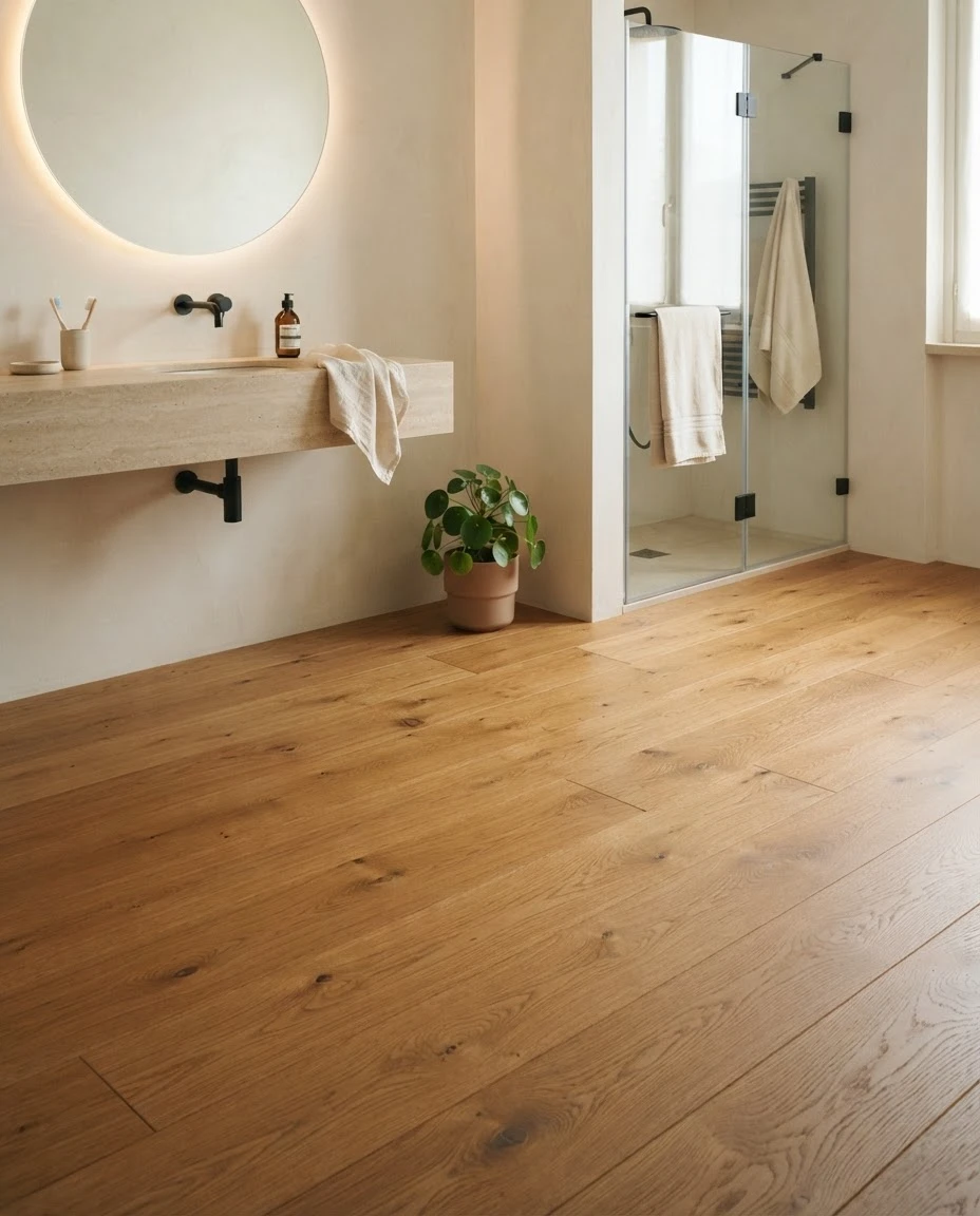 pavimento parquet rovere anticato ambra con nodi maxiplancia spazzolato sottile per riscaldamento a pavimento 01