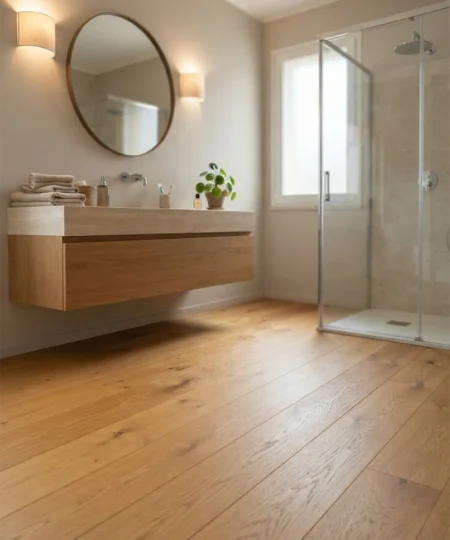 pavimento parquet rovere anticato ambra con nodi maxiplancia spazzolato sottile per riscaldamento a pavimento 02