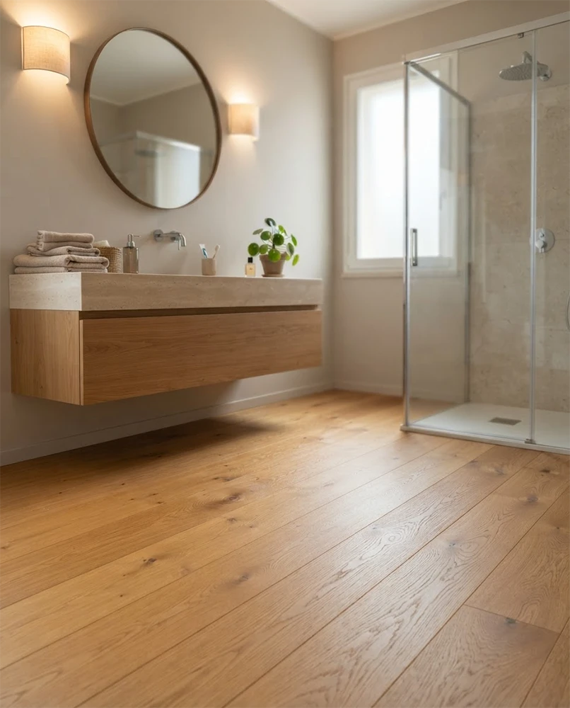 pavimento parquet rovere anticato ambra con nodi maxiplancia spazzolato sottile per riscaldamento a pavimento 02