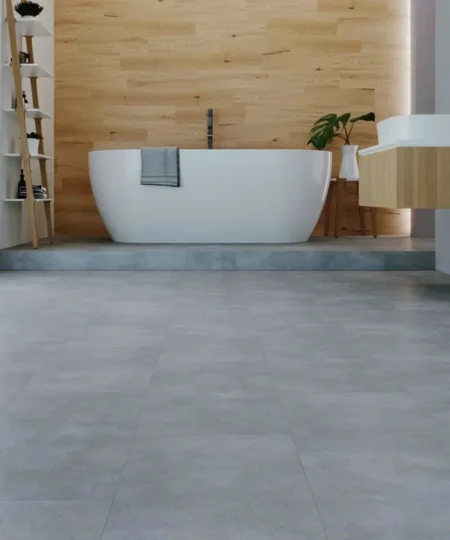 pavimento spc grigio scuro cemento tappetino integrato 01