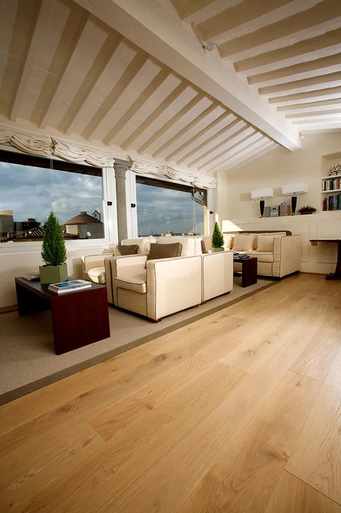 rovere nobile parquet rovere massello colore con nodi naturale maxiplancia di spessore 12 02