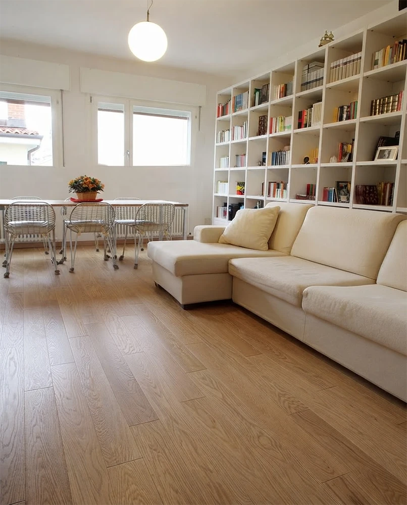 rovere nobile parquet rovere massello colore naturale senza nodi maxiplancia di spessore 12 00