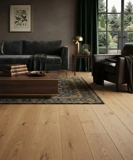 rovere nobile parquet rovere massello colore ocra con nodi maxiplancia di spessore 12 00