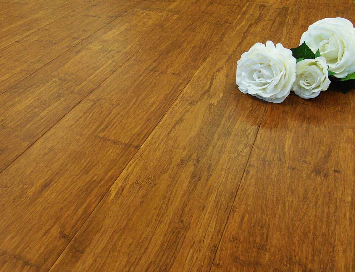 Carbonized Strand Bamboo Flooring Prefinished Wide Plank Parquet